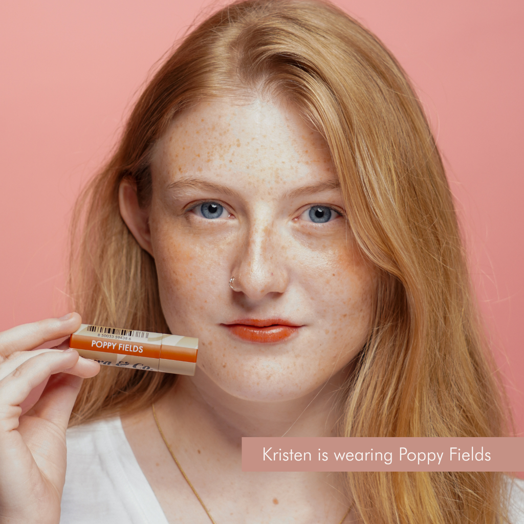 Tinted Lip Balm | Vegan Sheer Jumbo Zero Waste Lip Balm: Poppy Fields