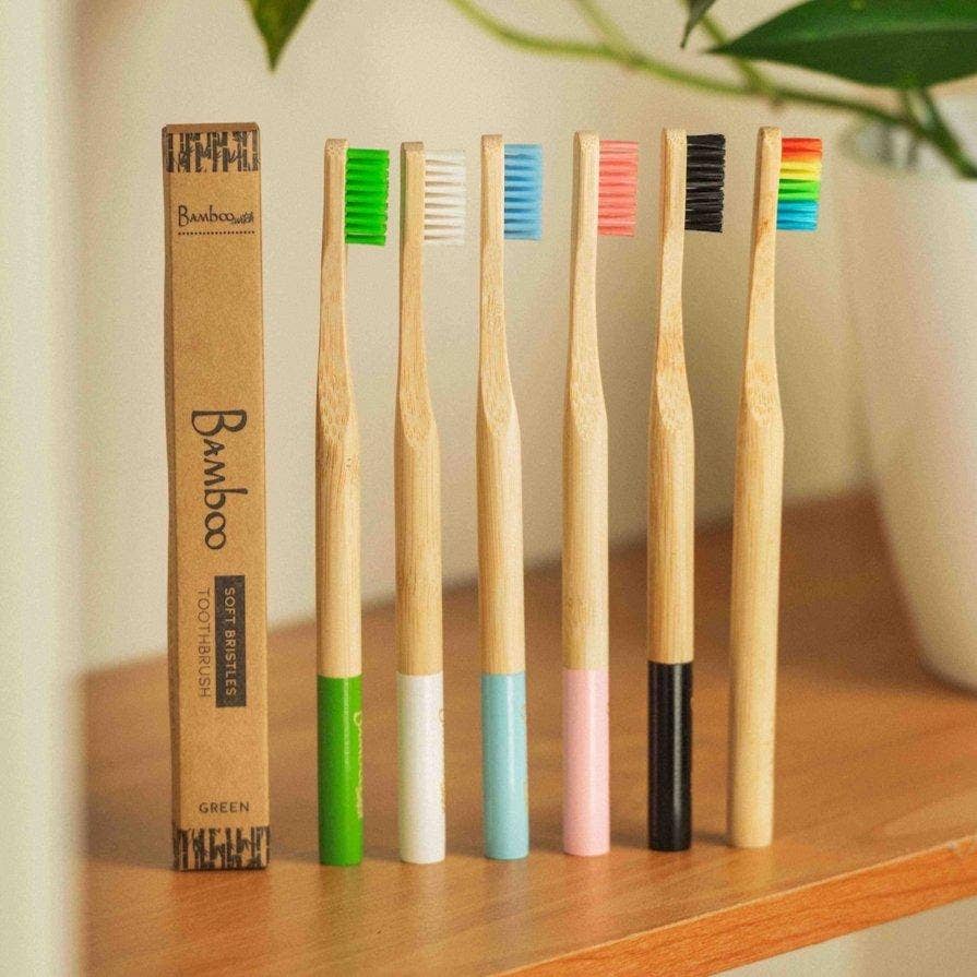 Adult Bamboo Toothbrush | Earth Day Bestseller: White