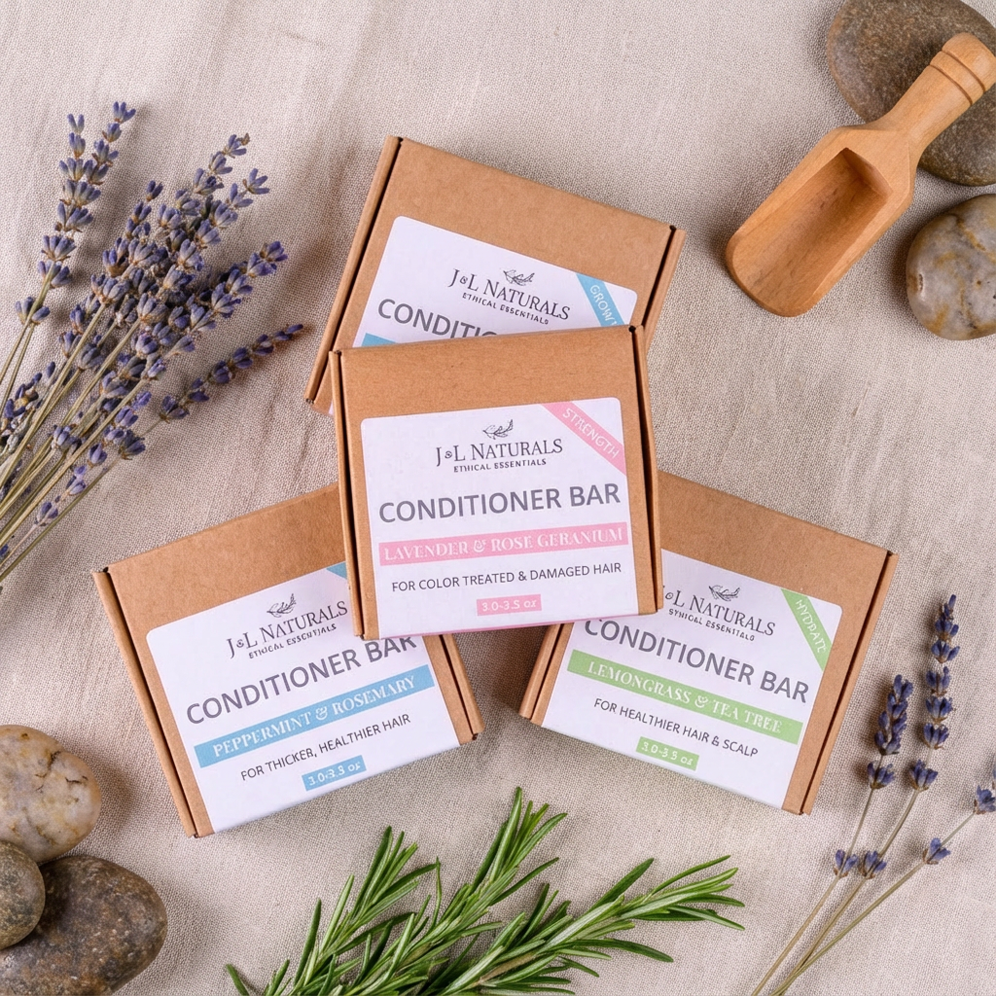 Sulfate Free Conditioner Bar - Growth, Strength, Hydrate: Hydrate / No / Full Size