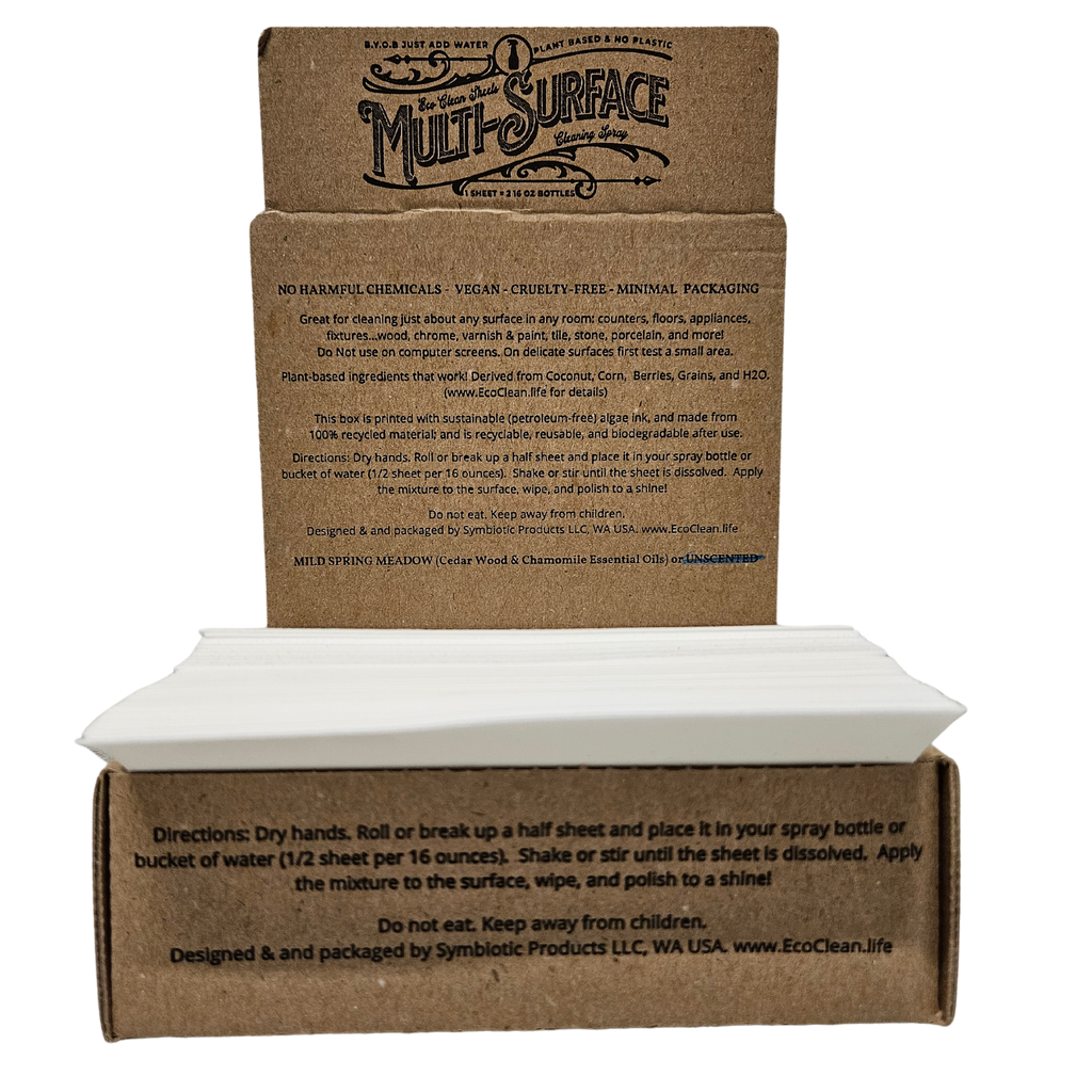 Eco clean multi purpose cleaning sheets- 1 single sheet