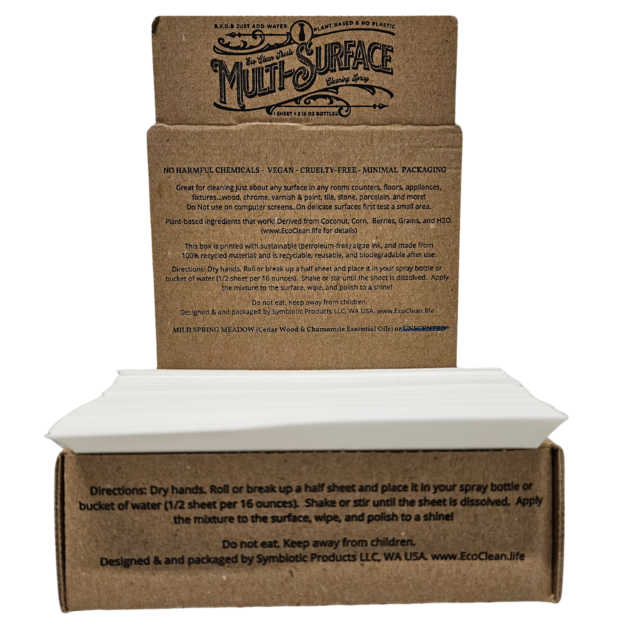 Eco clean multi purpose cleaning sheets- 1 single sheet
