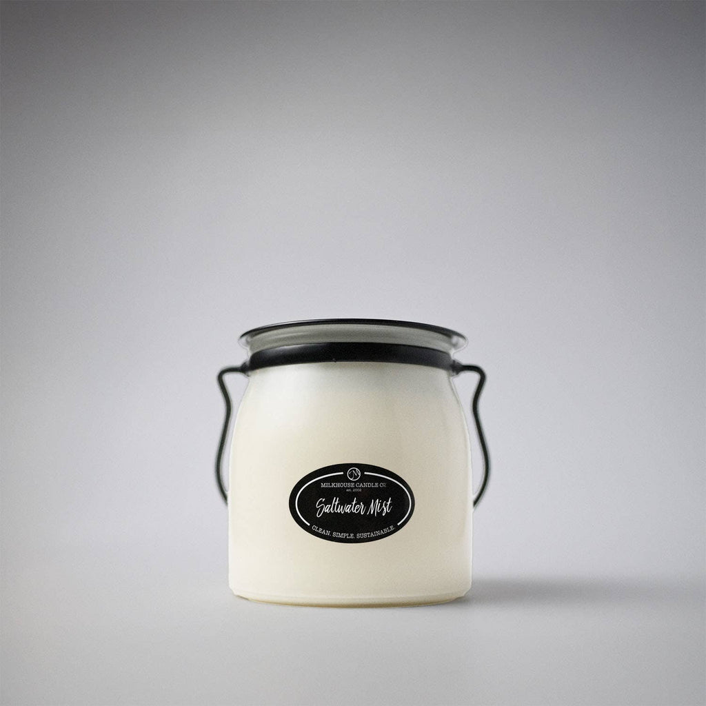 16 oz Butter Jar Candle: Saltwater Mist