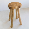 Teak Wooden Stool Side Table,Small Nightstand Bathroom Caddy: Large