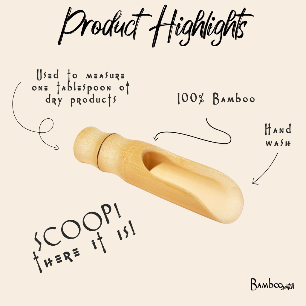 Bamboo 1 TBSP Laundry Scoop | Wide | Skincare Bestseller