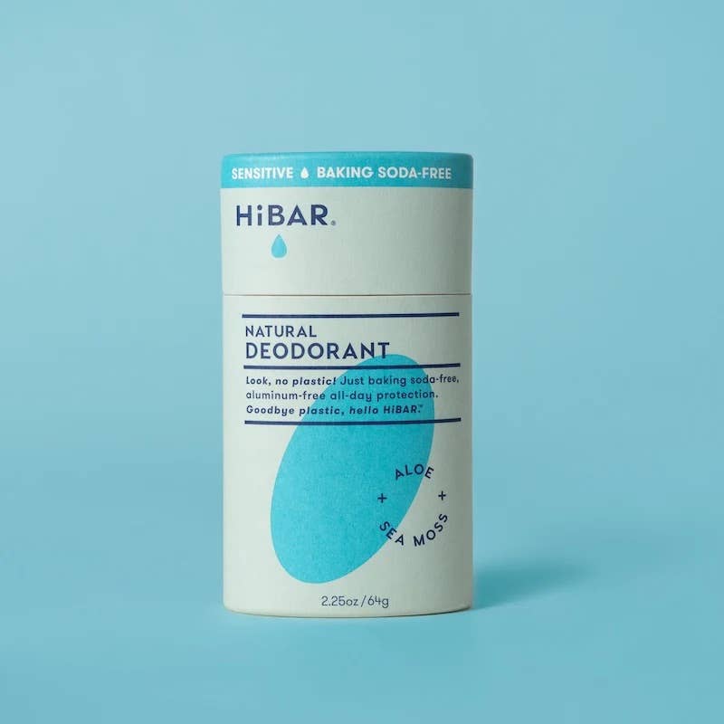 HiBAR Deodorant Sensitive  Aloe + Sea-Moss(Baking soda free)