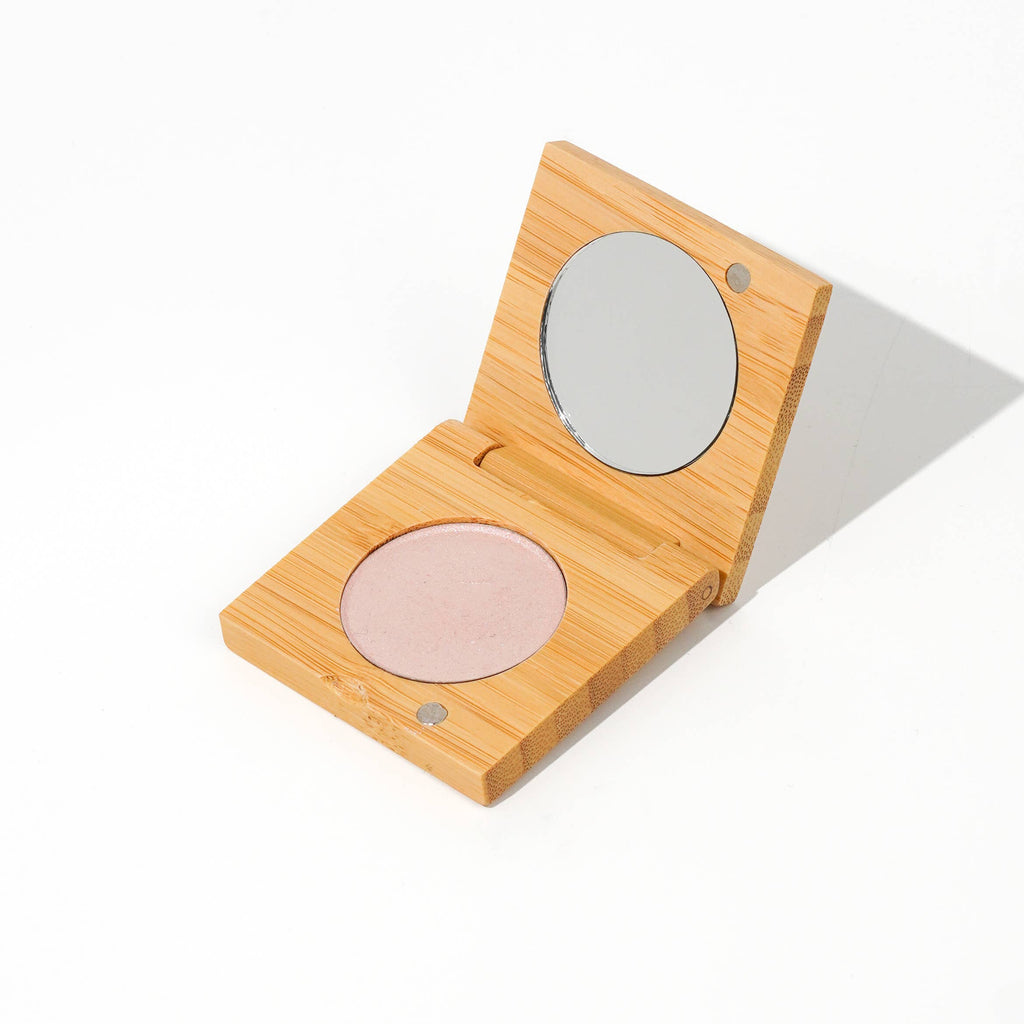 Pressed Mineral Highlighter | Refillable Zero Waste Makeup: Tundra