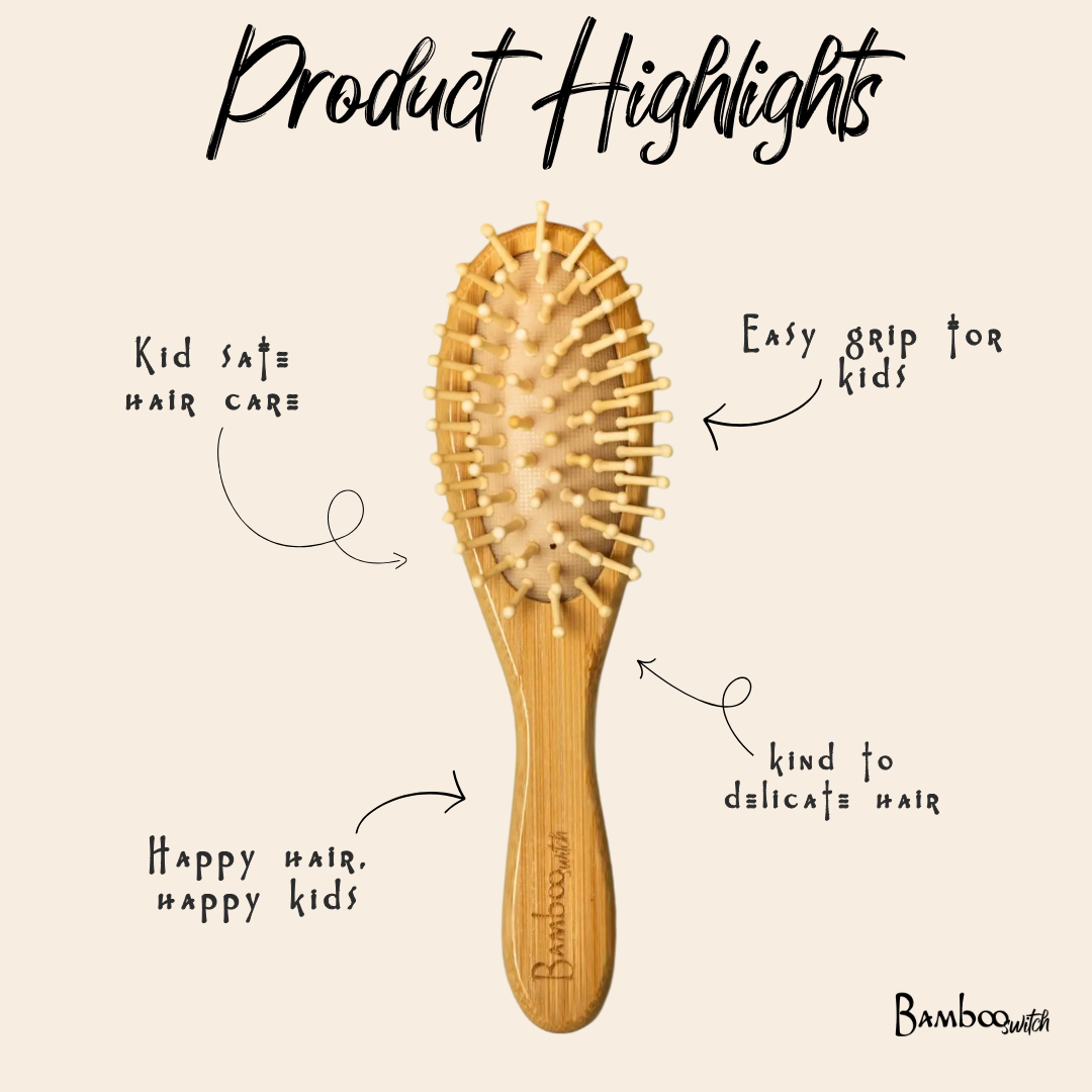 Bamboo Kids Hairbrush | Earth Day Bestseller