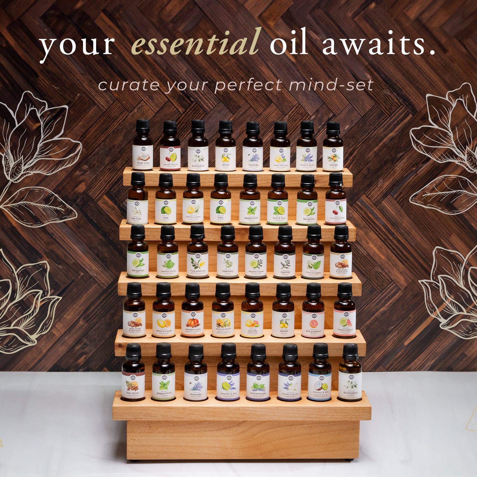 Cedarwood Essential Oil: - 1 oz Retail Glass Vials