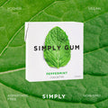 Peppermint Chewing Gum - Natural + Plastic-Free | 12 Pack