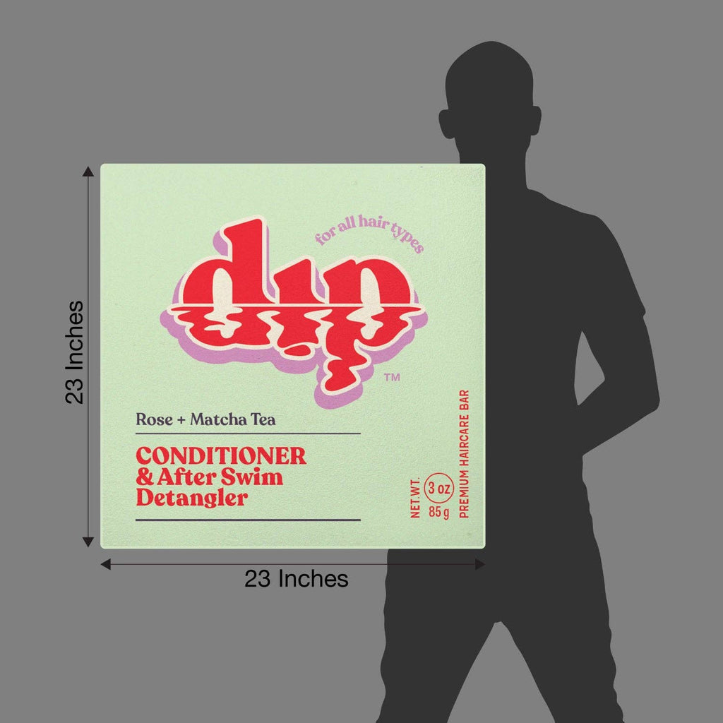 Oversized Dip Conditioner Box Window Display: Rosewater + Jasmine