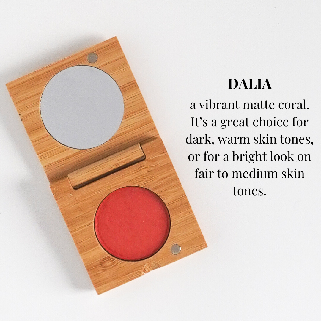 Pressed Mineral Blush | Refillable Zero Waste Makeup: Saffron