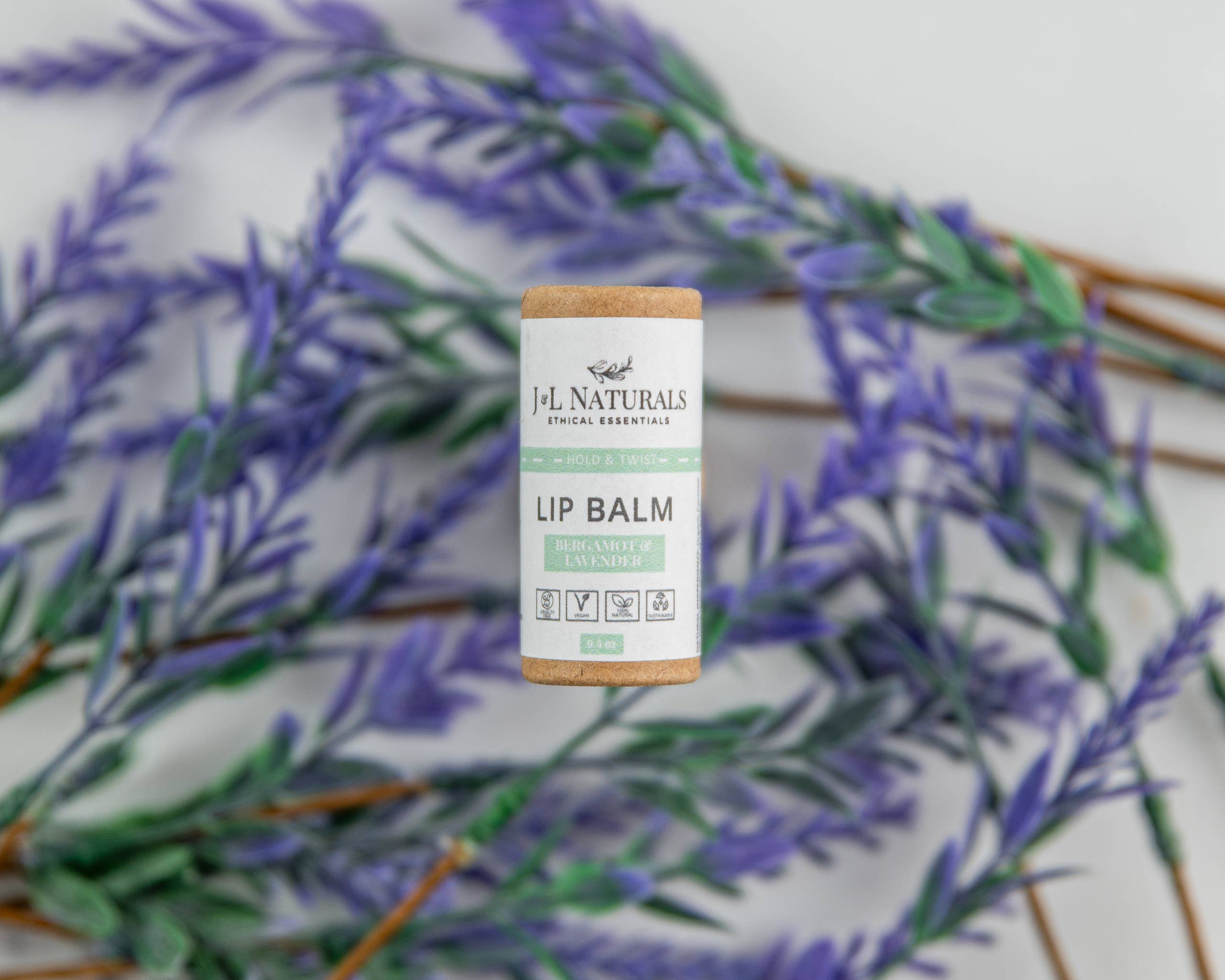 Hydrating Lip Balm with Vitamins & Antioxidants: Bergamot & Lavender