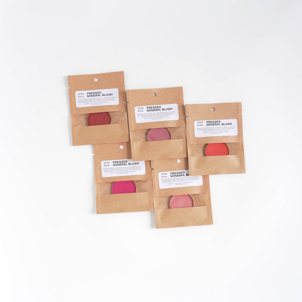 Pressed Mineral Blush - Refill | Compostable Refill Pouch: Wild Rose