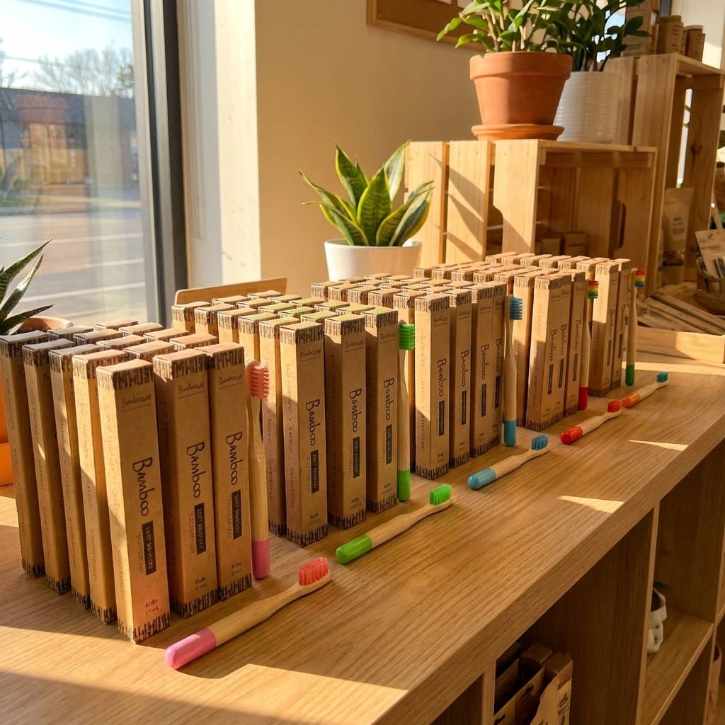 Bamboo Kids Toothbrush | Earth Day Bestseller: Blue