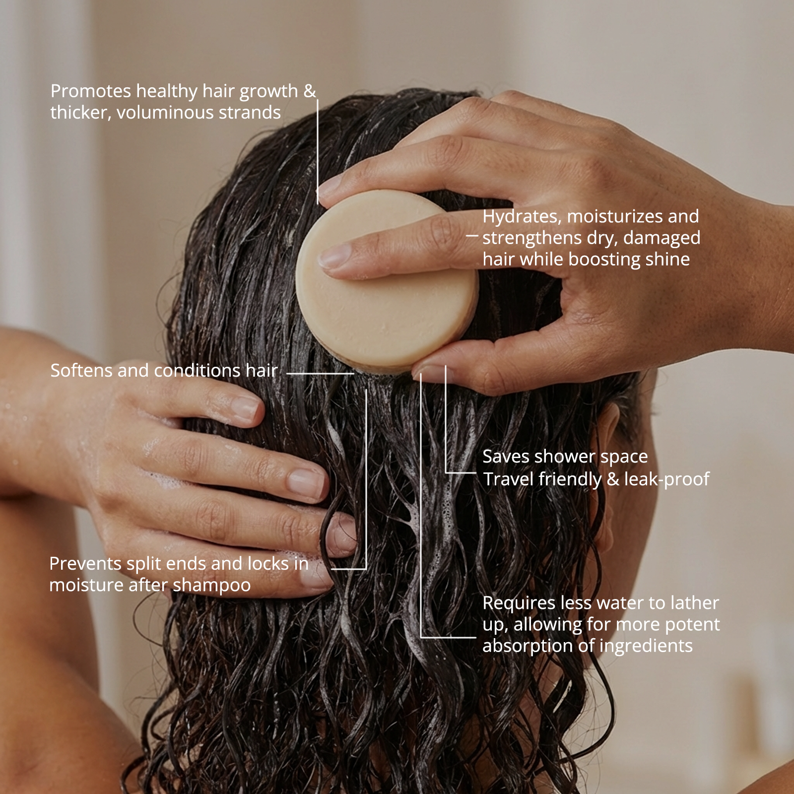 Sulfate Free Conditioner Bar - Growth, Strength, Hydrate: Growth / No / Full Size