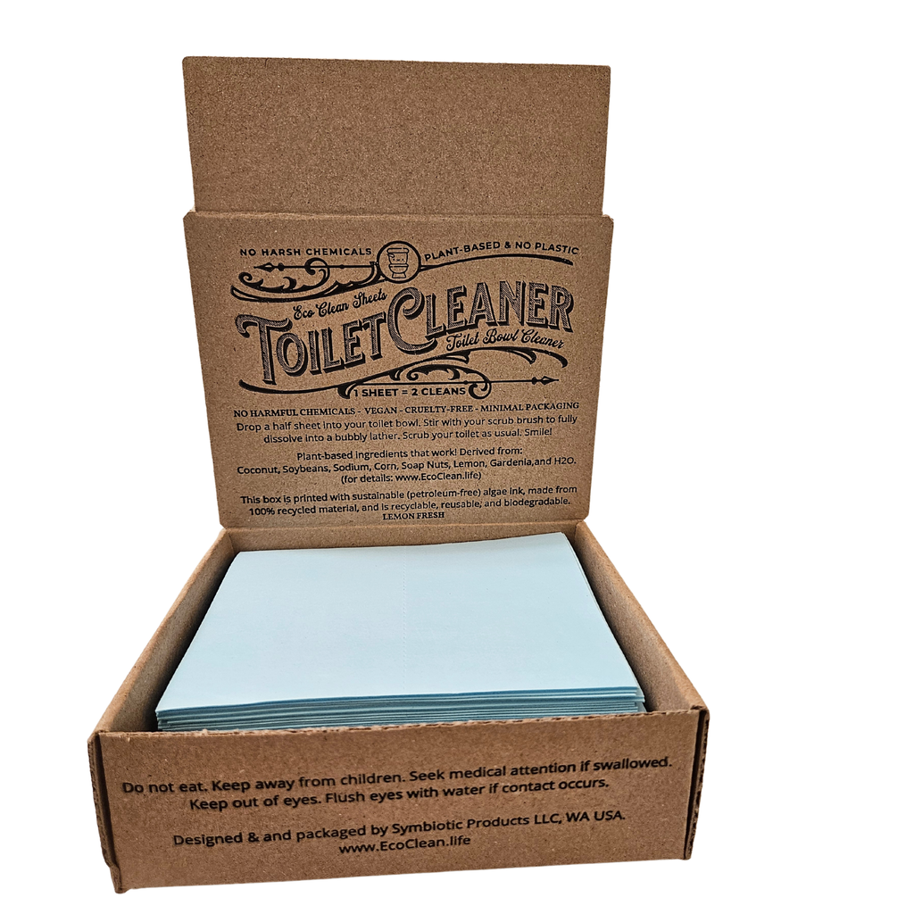 Toilet Bowl Cleaner Sheets | Retail or Bulk Display | 100
