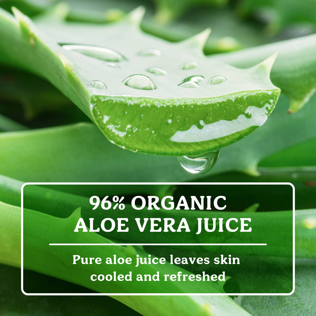 Badger Aloe Vera Gel for Face & Body, Sunburn Relief: 4 oz Tube