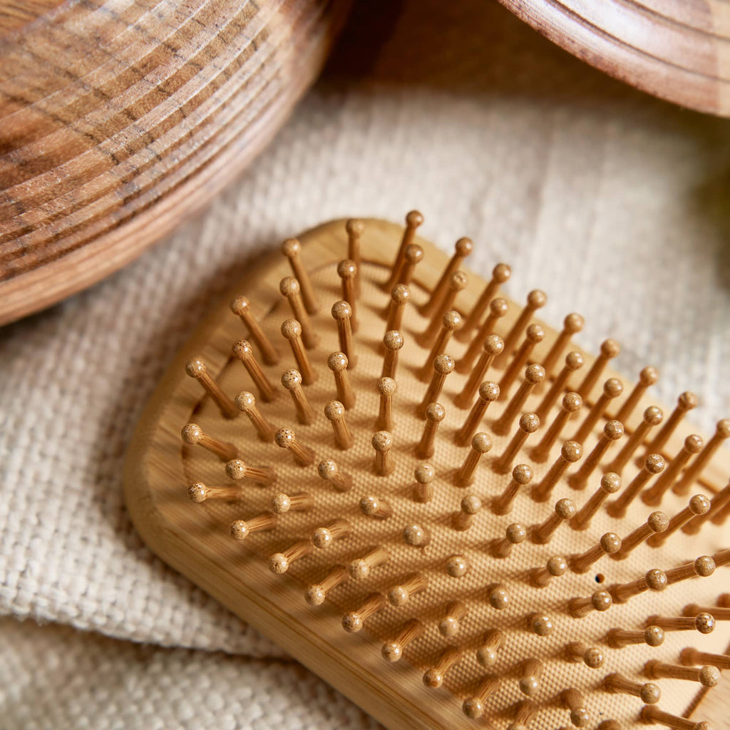 Bamboo Hairbrush | Small Paddle | Earth Day Bestseller