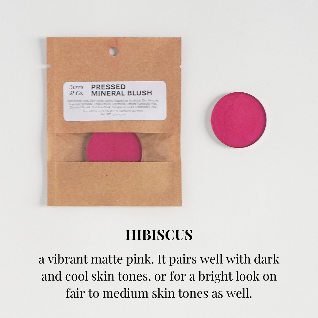 Pressed Mineral Blush - Refill | Compostable Refill Pouch: Wild Rose