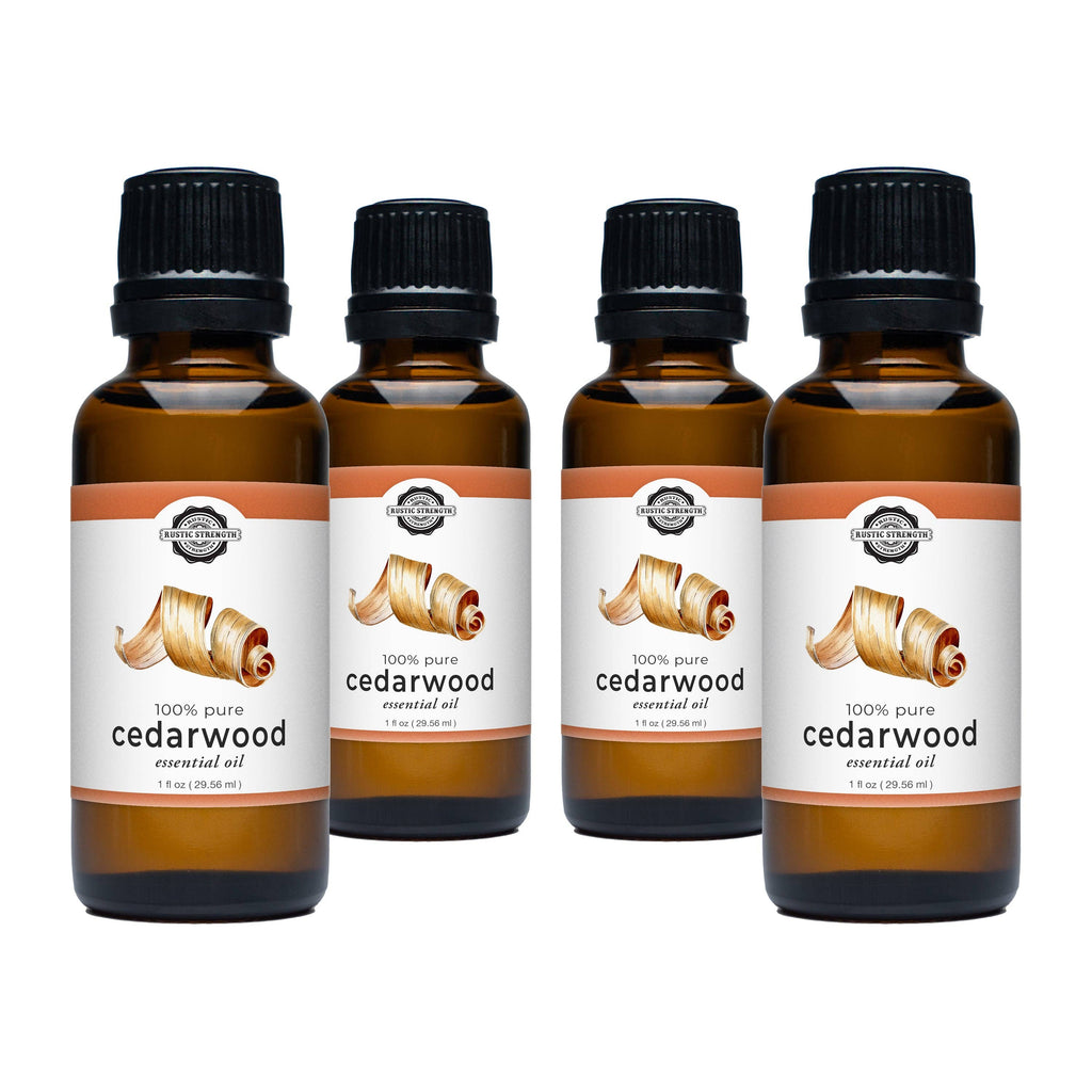 Cedarwood Essential Oil: - 1 oz Retail Glass Vials