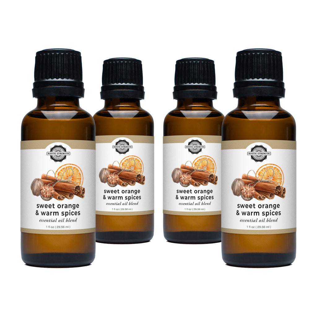 Sweet Orange & Warm Spices Essential Oil Blend: - 1 oz Glass Vials
