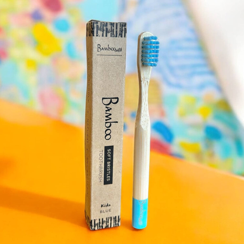 Bamboo Kids Toothbrush | Earth Day Bestseller: Blue