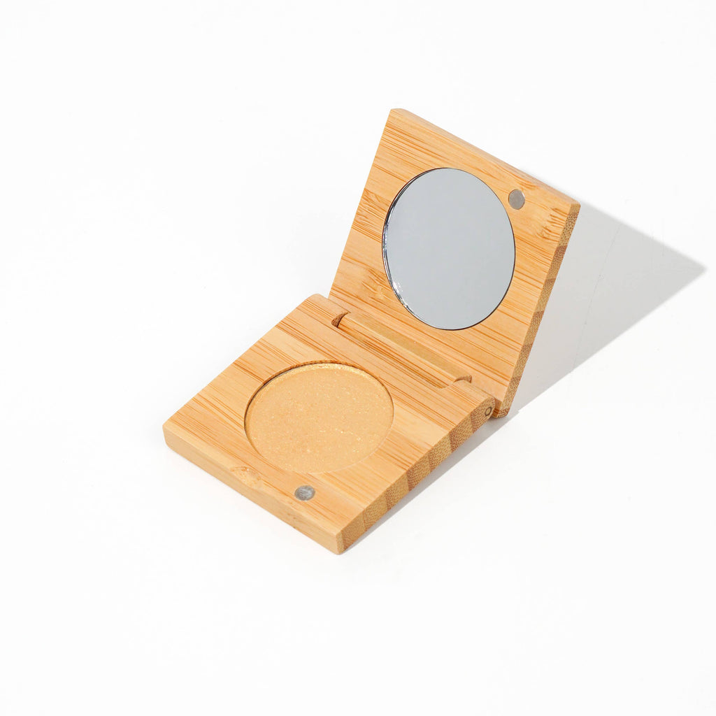 Pressed Mineral Highlighter | Refillable Zero Waste Makeup: Tundra
