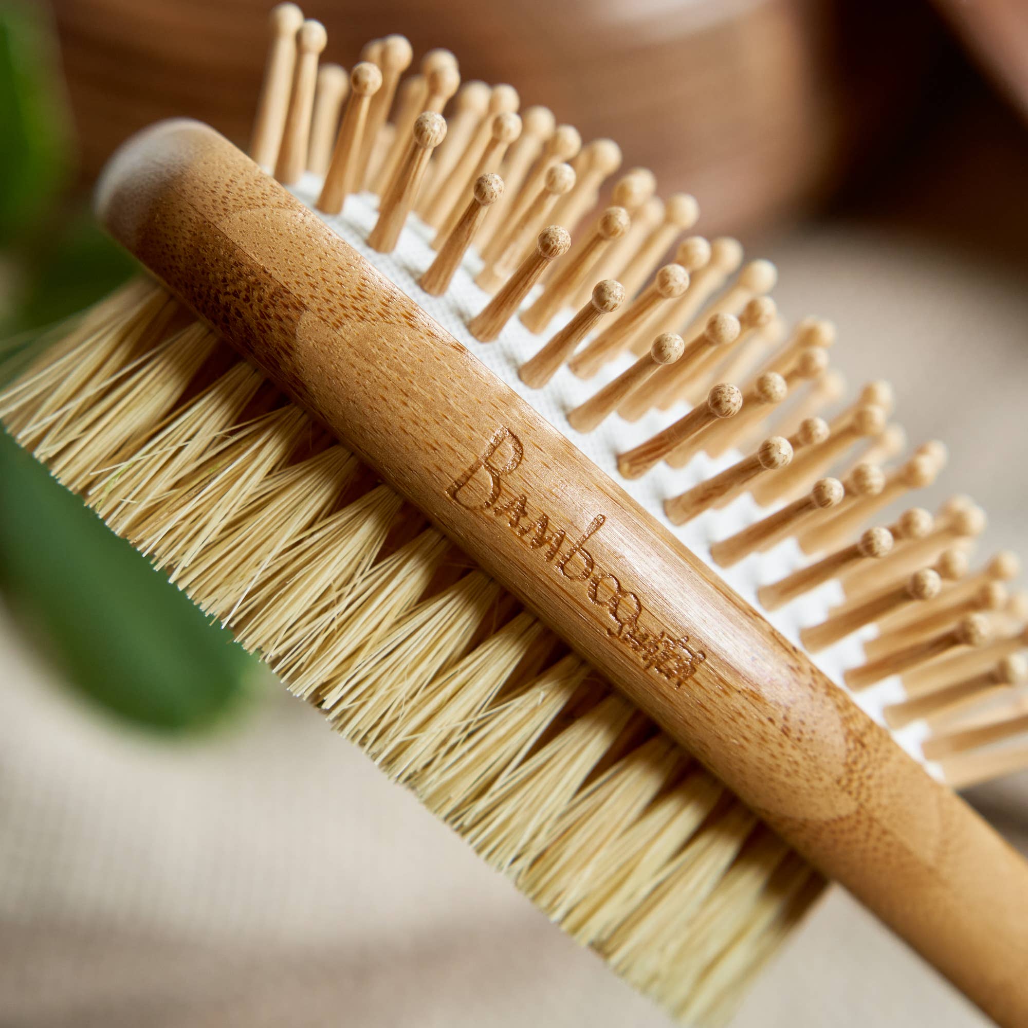 Bamboo Two Sided Hairbrush | Faire Market Bestseller