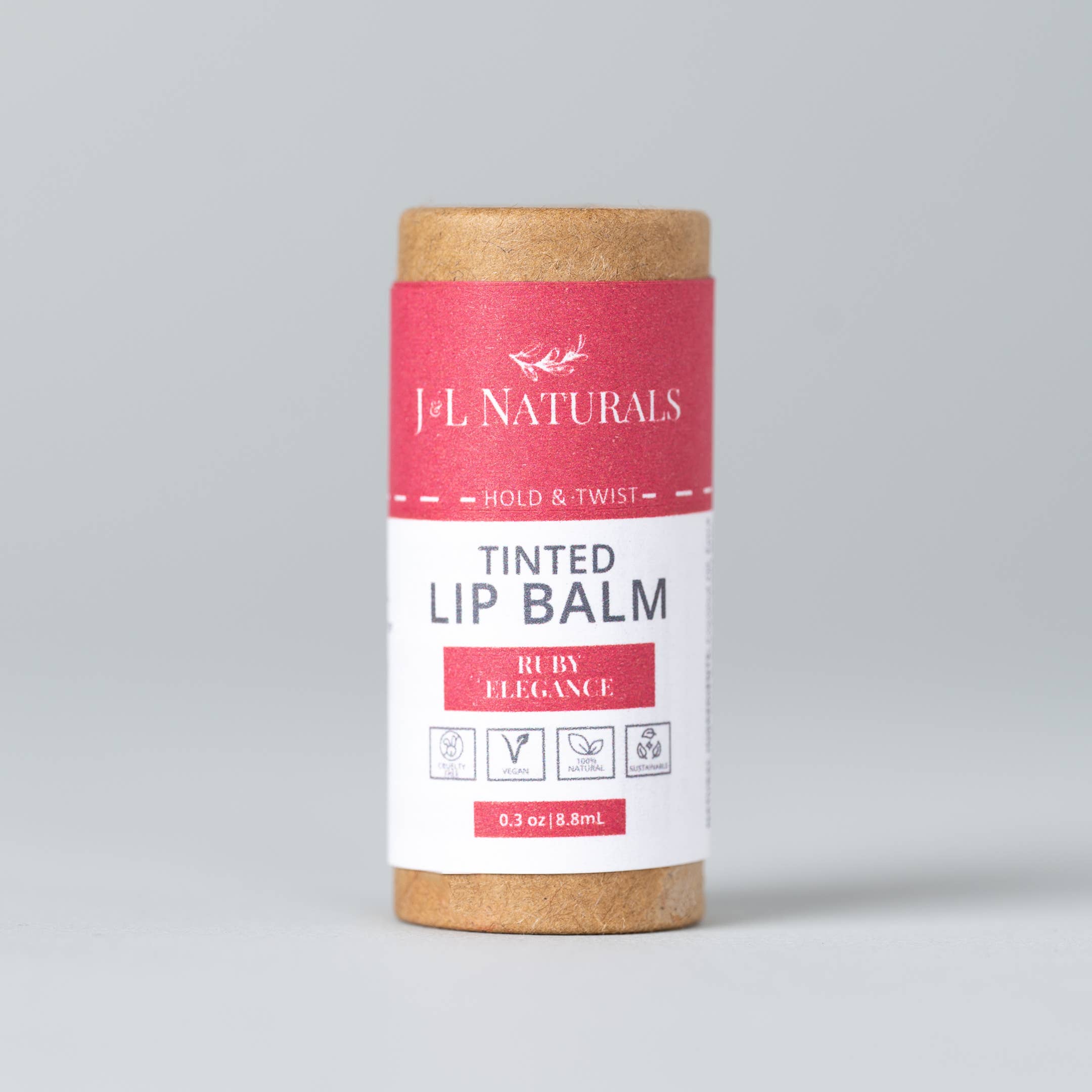 Natural Tinted Lip Balm - 5 Colors - Fall Hydration: Wild Berry Bliss