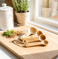 Bamboo Teaspoon Measuring Set