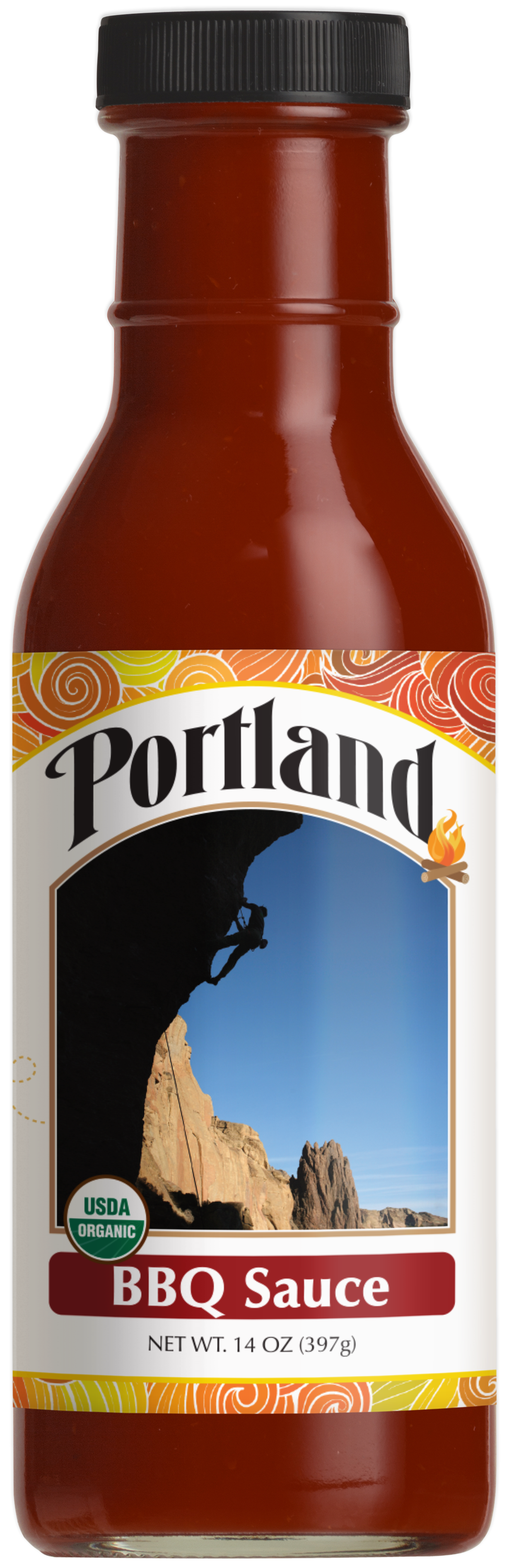 Portland Organic BBQ Sauce 14oz Glass Btls
