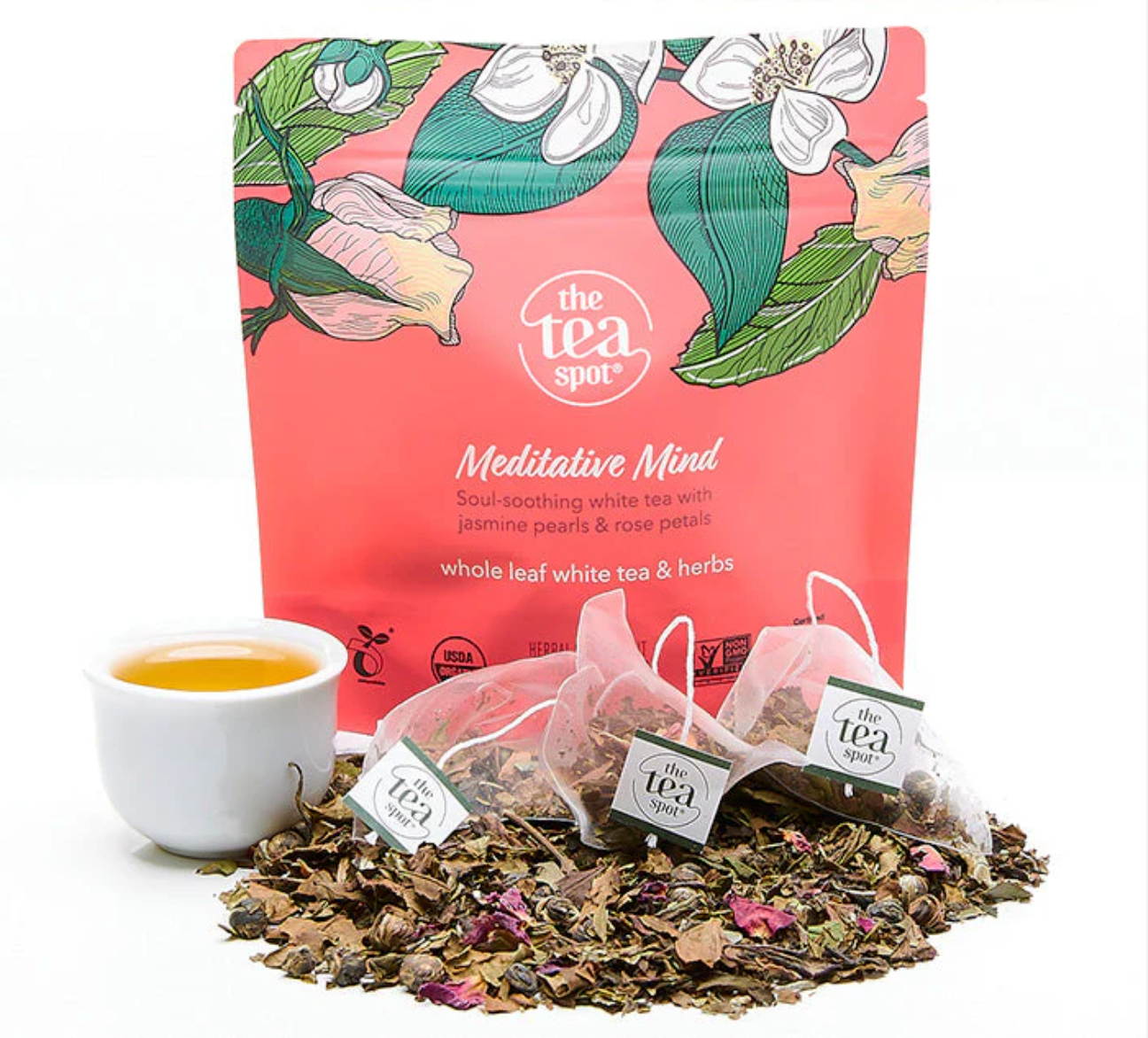 Meditative Mind, Organic Tea: Sample 5 teaspoons