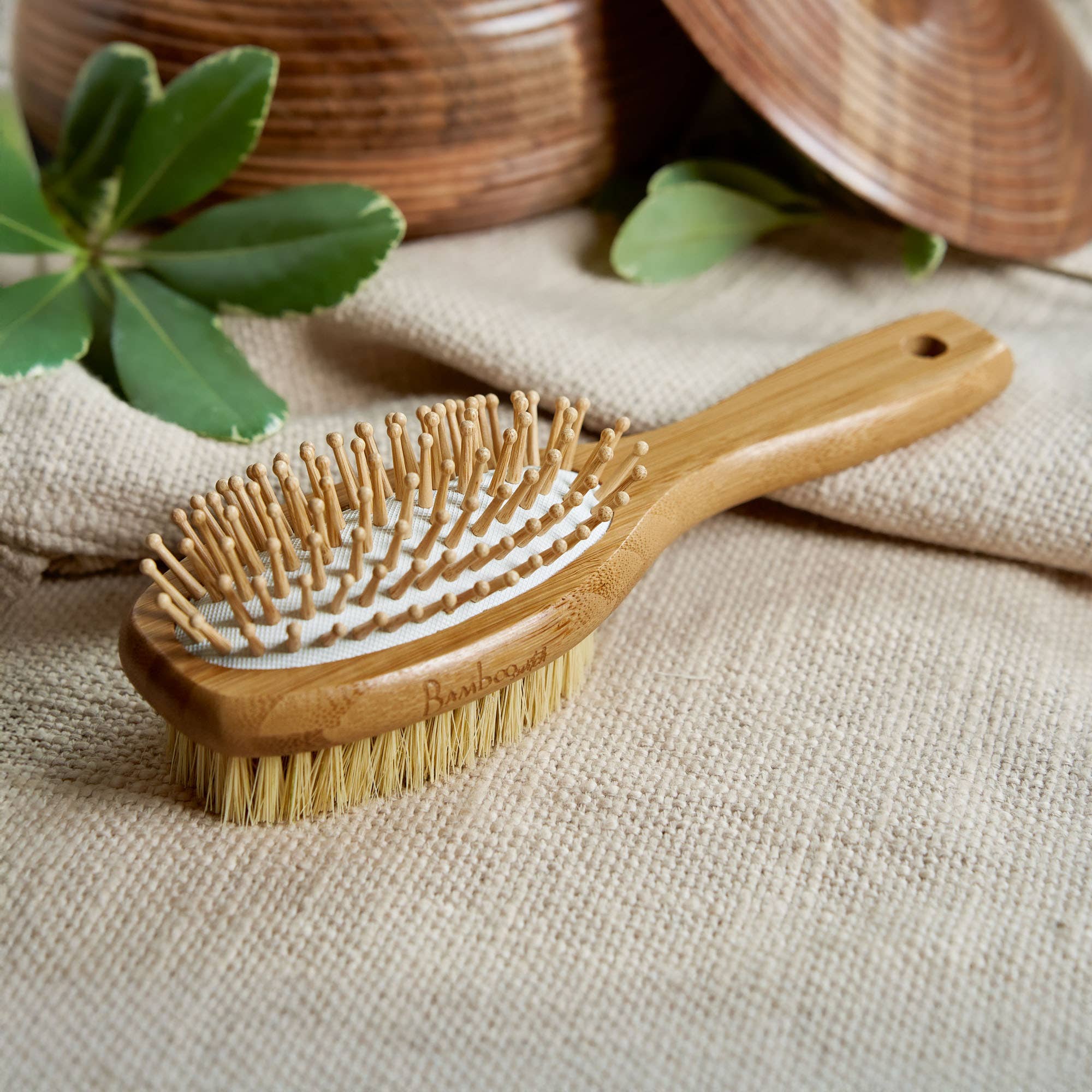 Bamboo Two Sided Hairbrush | Faire Market Bestseller