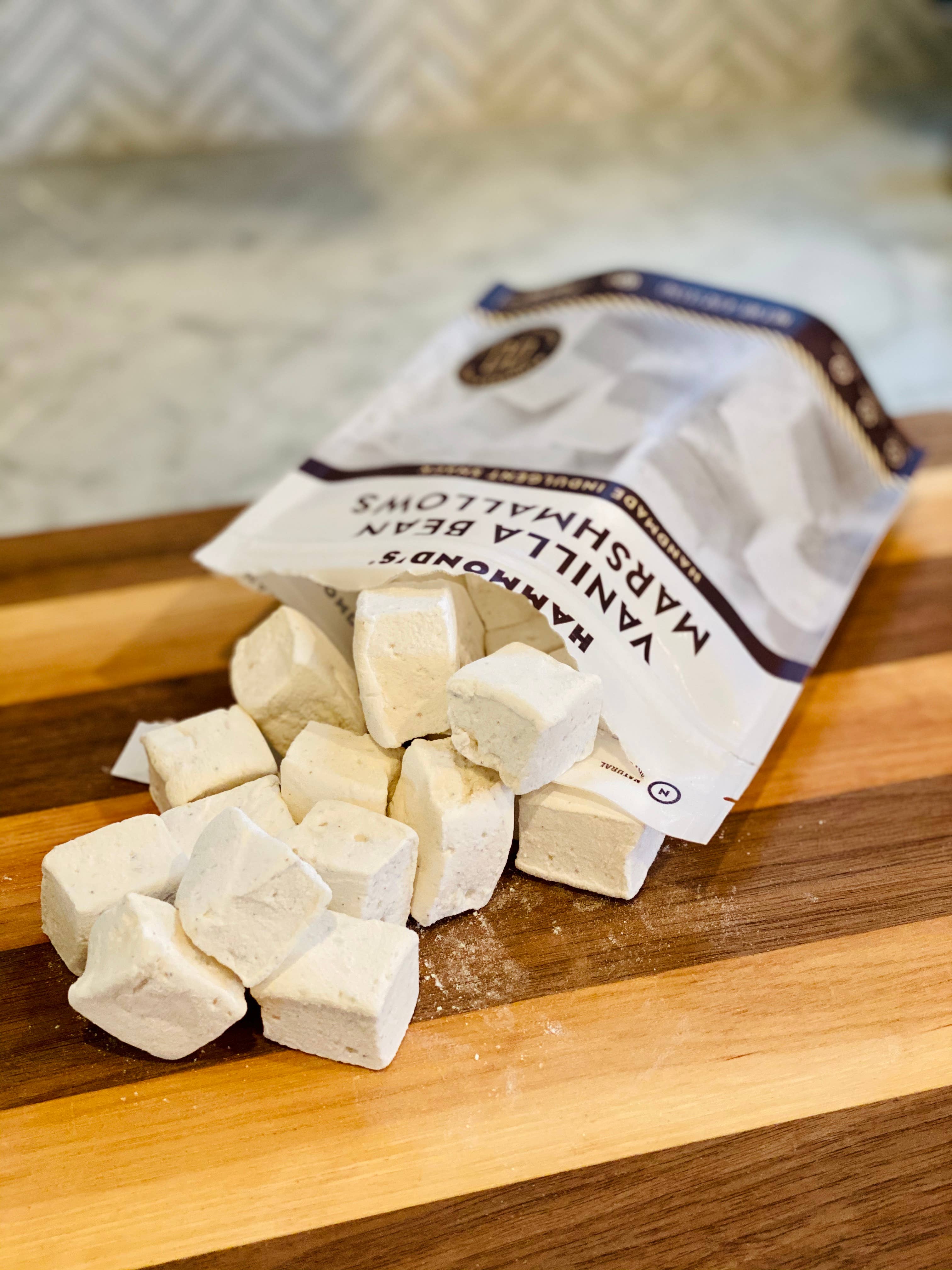 Handmade All-Natural Marshmallows - Vanilla Bean - 4 oz Bag
