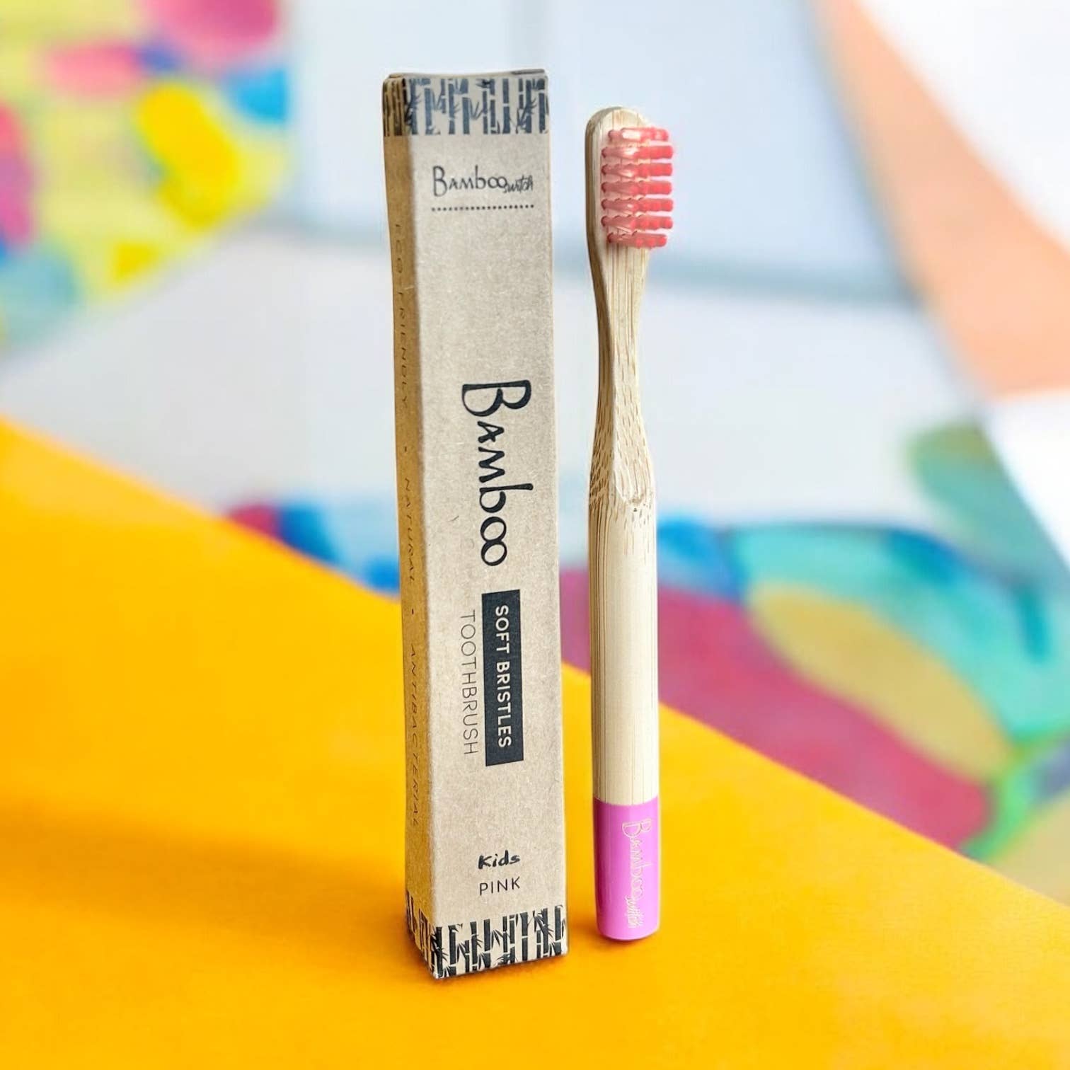 Bamboo Kids Toothbrush | Earth Day Bestseller: Pink