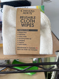 Reusable Cloth Wipes / Ivory / Cheeks Ahoy