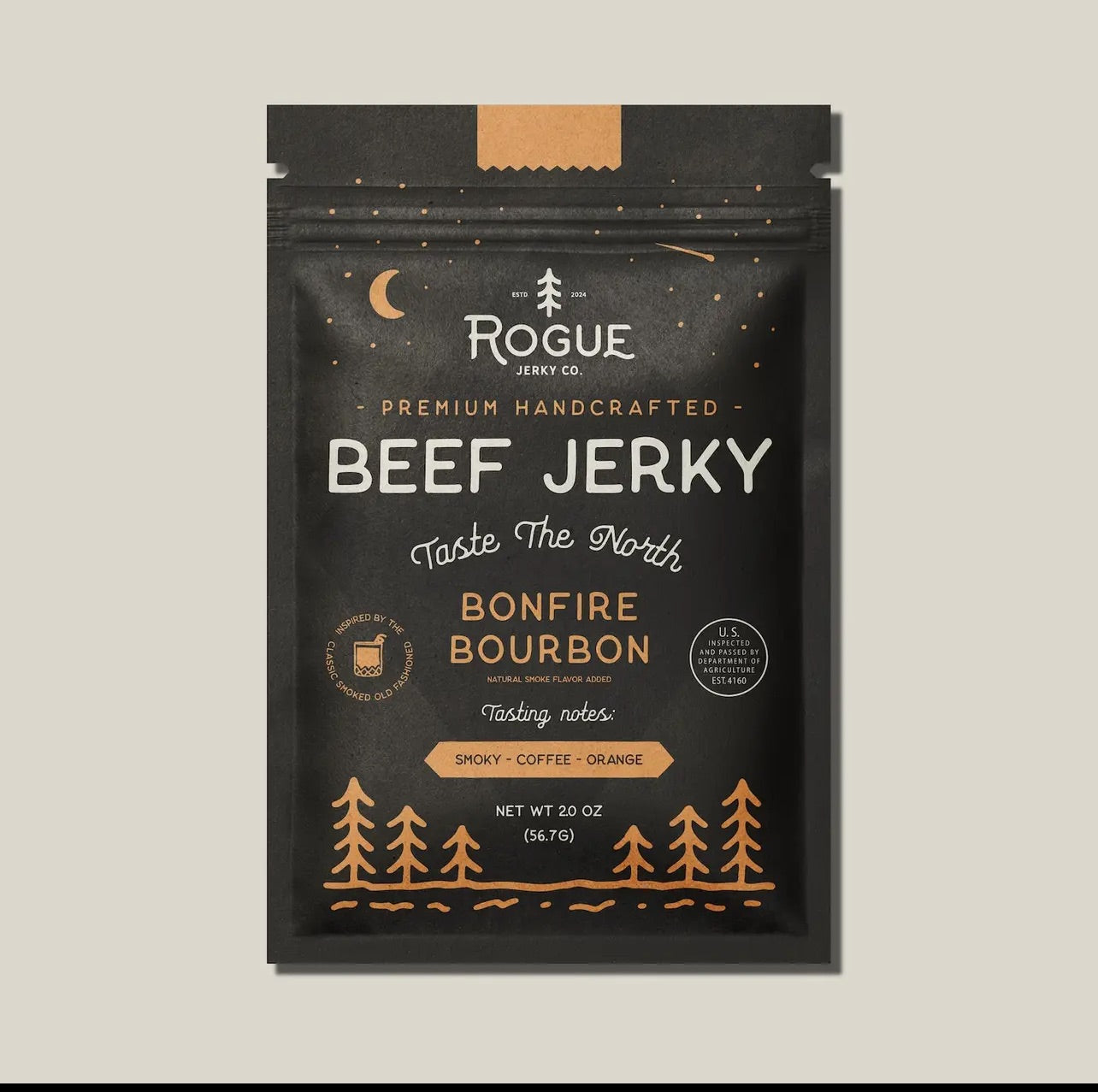 Rogue Beef Jerky / Bonfire Bourbon