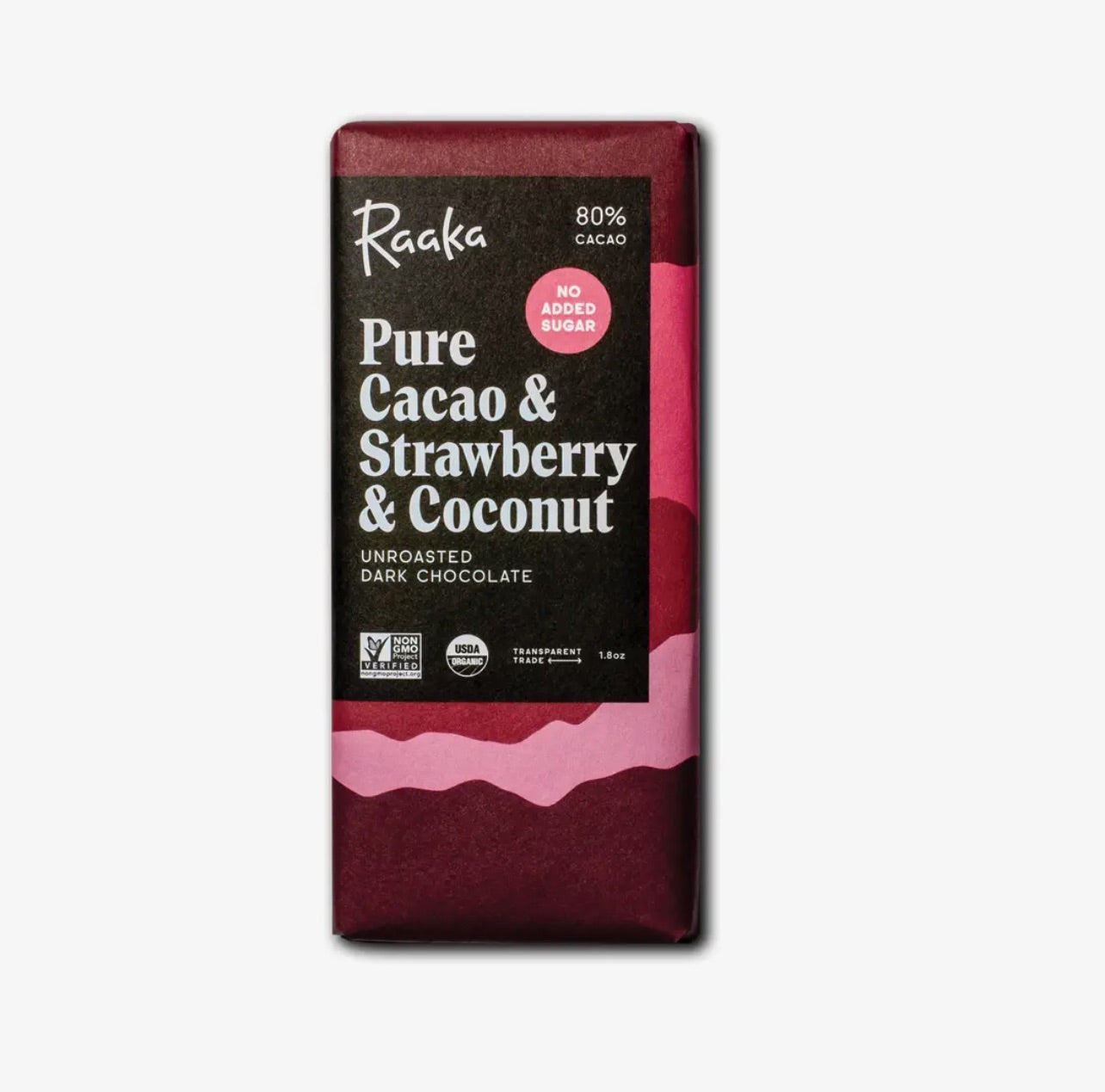 Pure Cacoa & Strawberry & Coconut Dark Chocolate / Raaka