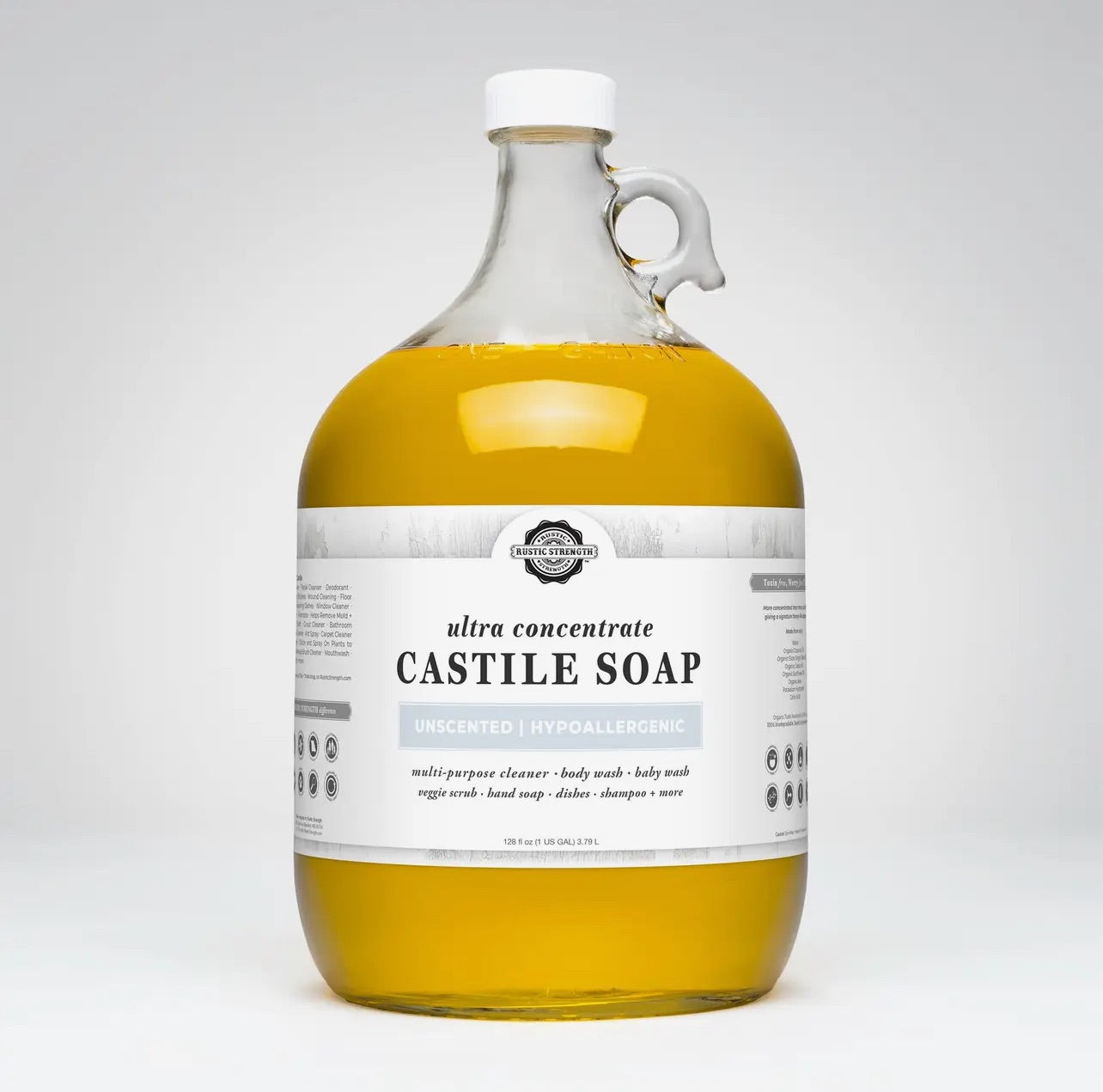 Castile Soap Refill oz | Unscented | Hypoallergenic