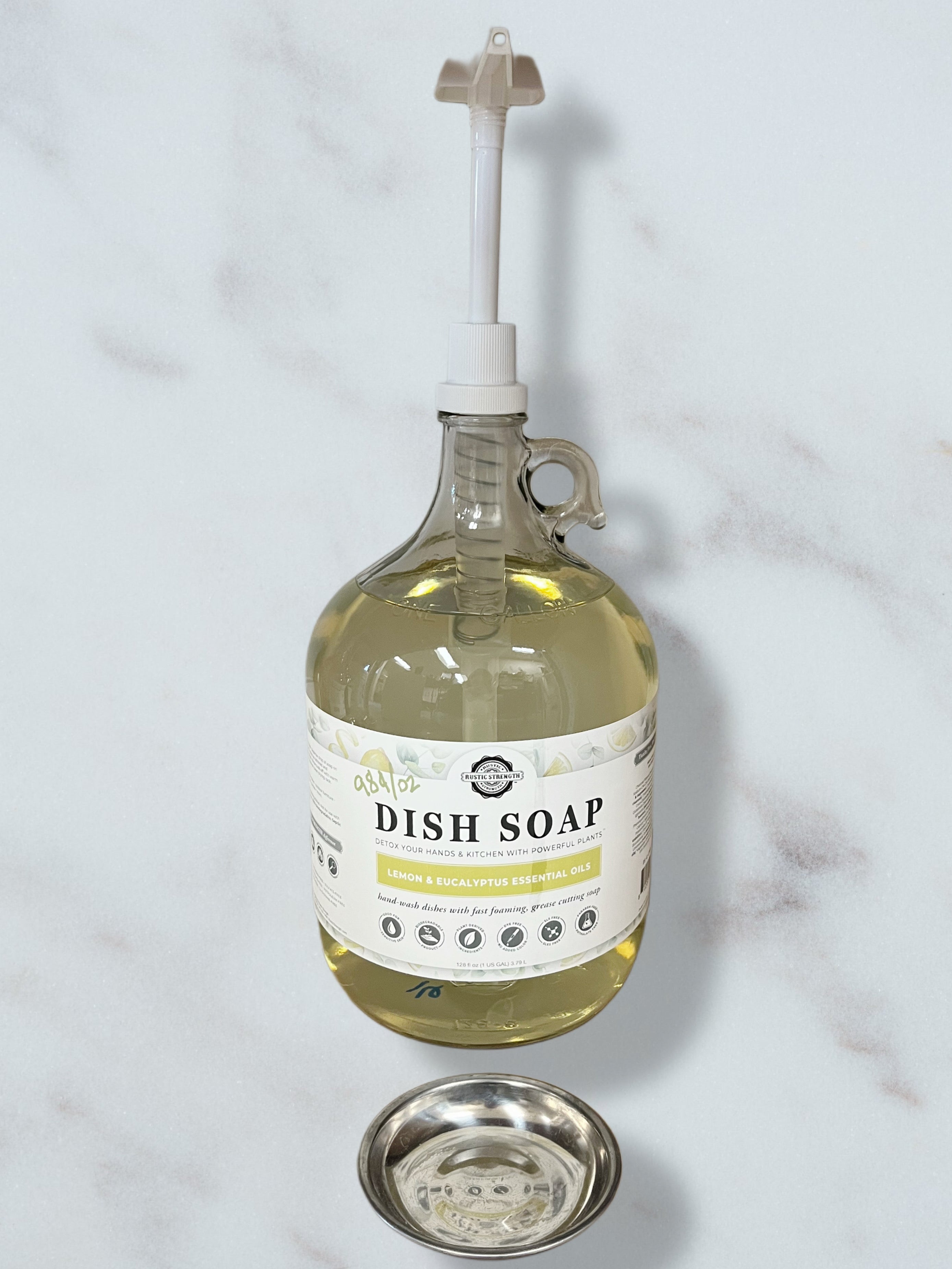 Dish Soap Lemon & Eucalyptus | Refill oz | Rustic Strength