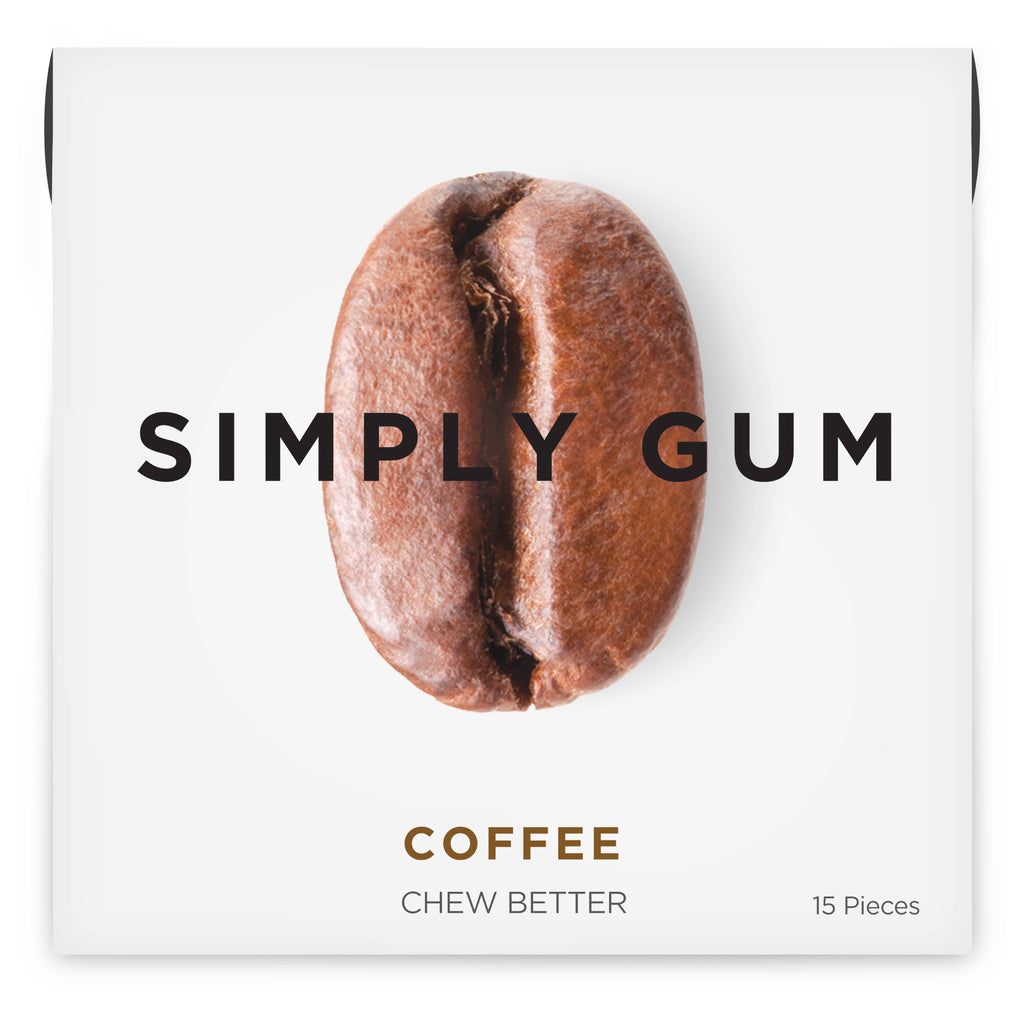 Coffee Chewing Gum- Natural + Plastic-Free | 12 Pack