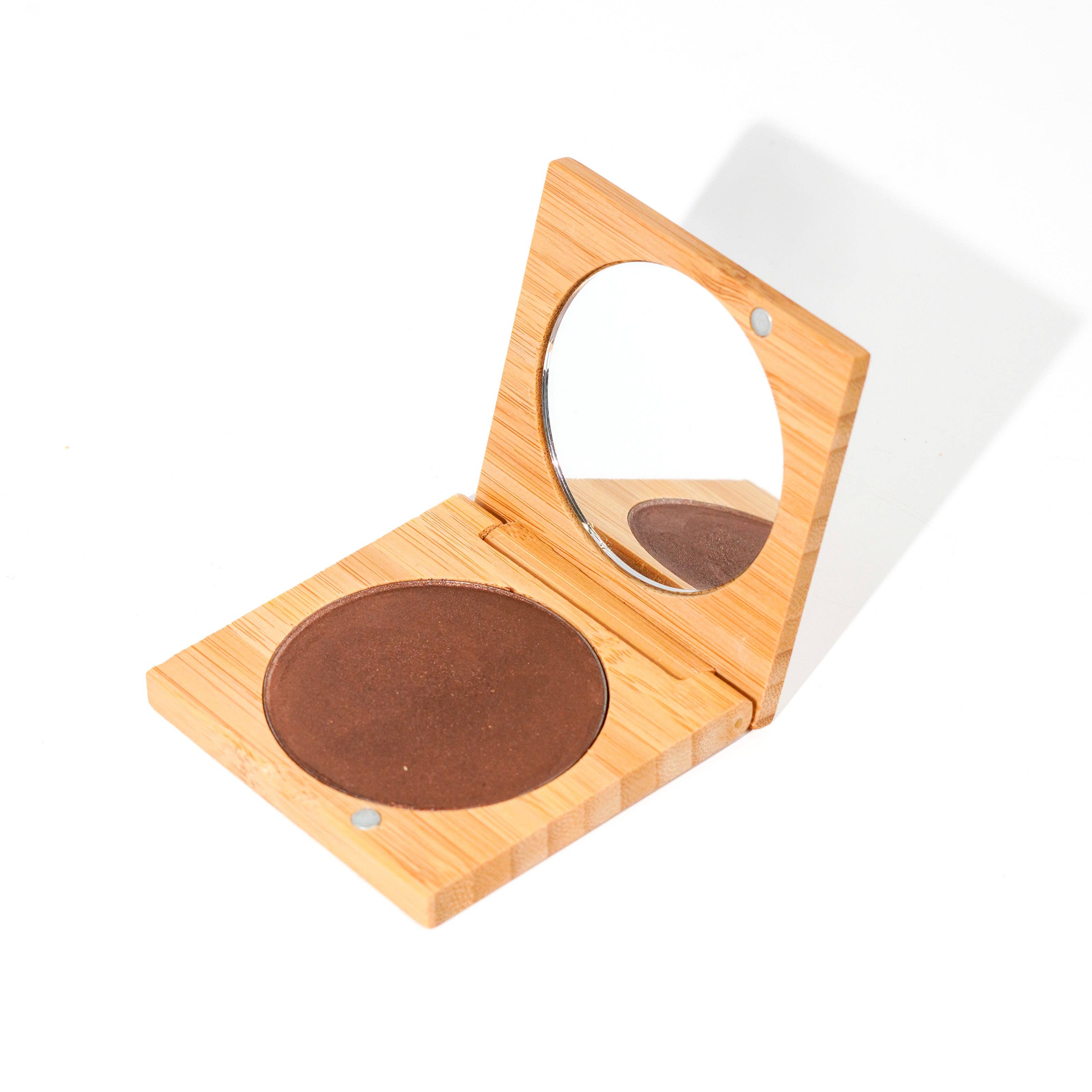 Cream Bronzer | Refillable Bamboo Compact: Fair