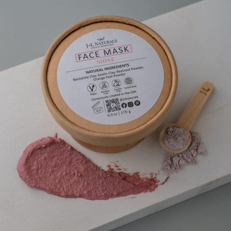 Natural Face Mask Skincare For Normal to Dull Skin : 2.0 oz / Shine