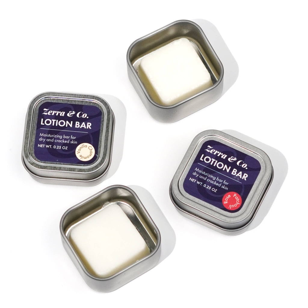 Lotion Bar - Mini | Solid Moisturizer in Travel Sized Tin: Sandalwood Jasmine