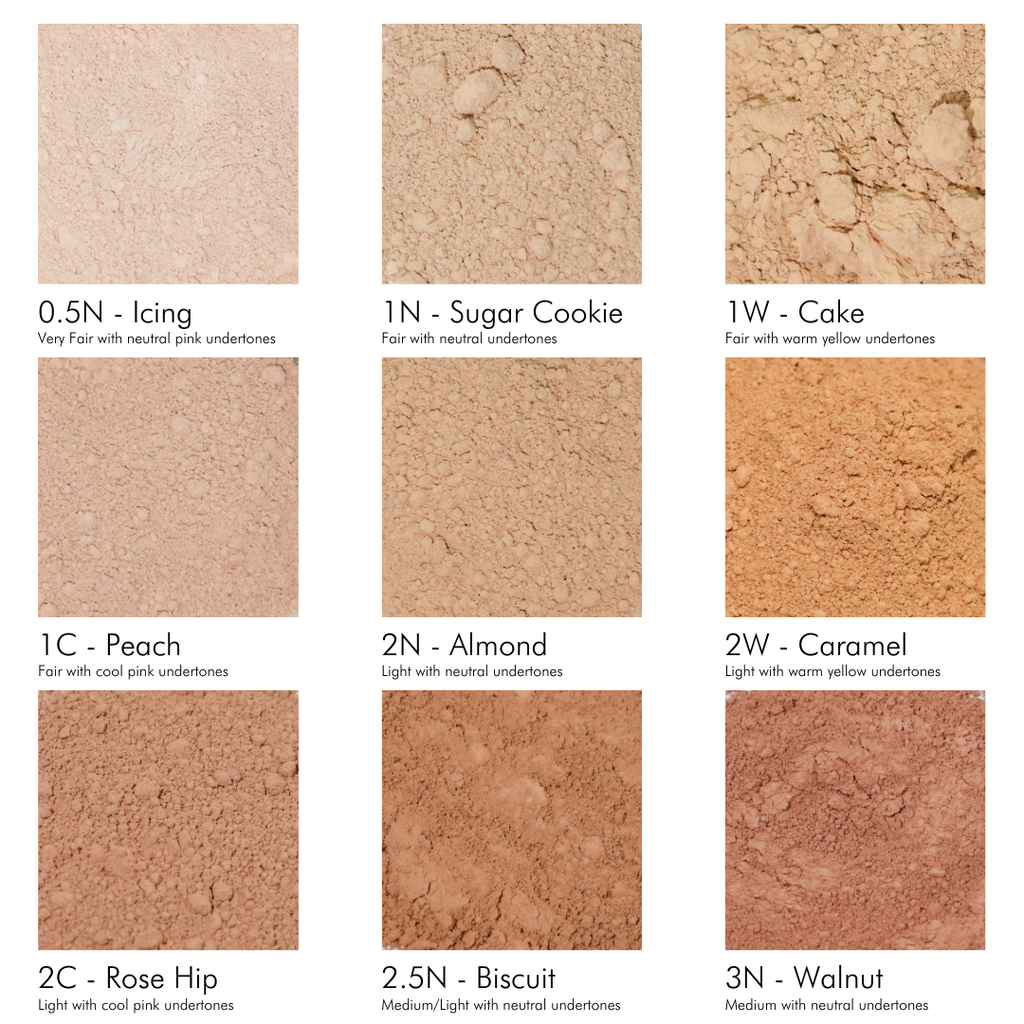 Mineral Foundation Pouches | Talc-Free Zero Waste Makeup: 1C - Peach