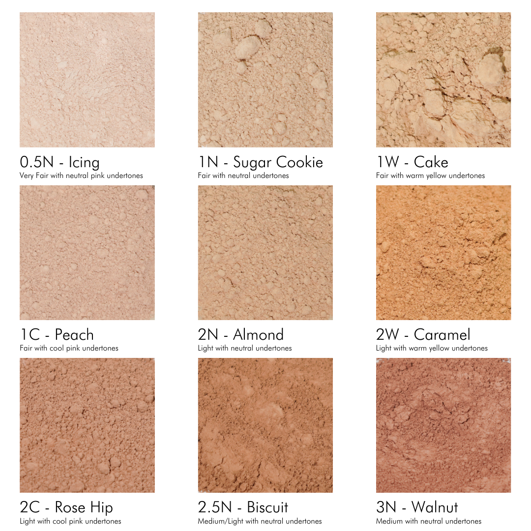 Mineral Foundation Pouches | Talc-Free Zero Waste Makeup: 1C - Peach