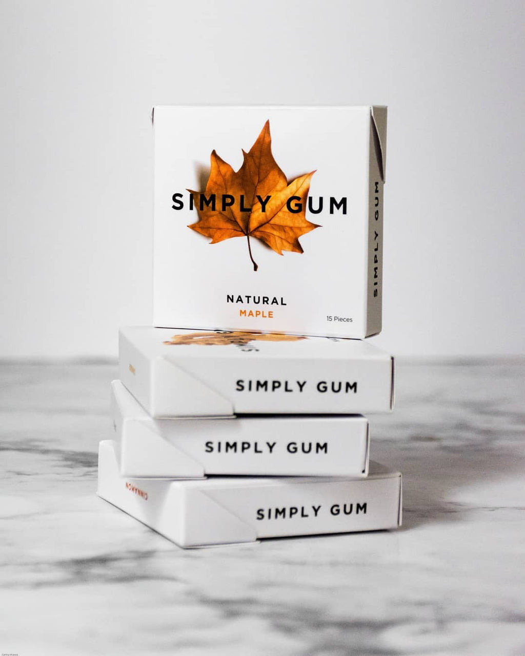Maple Chewing Gum - Natural + Plastic-Free | 12 Pack