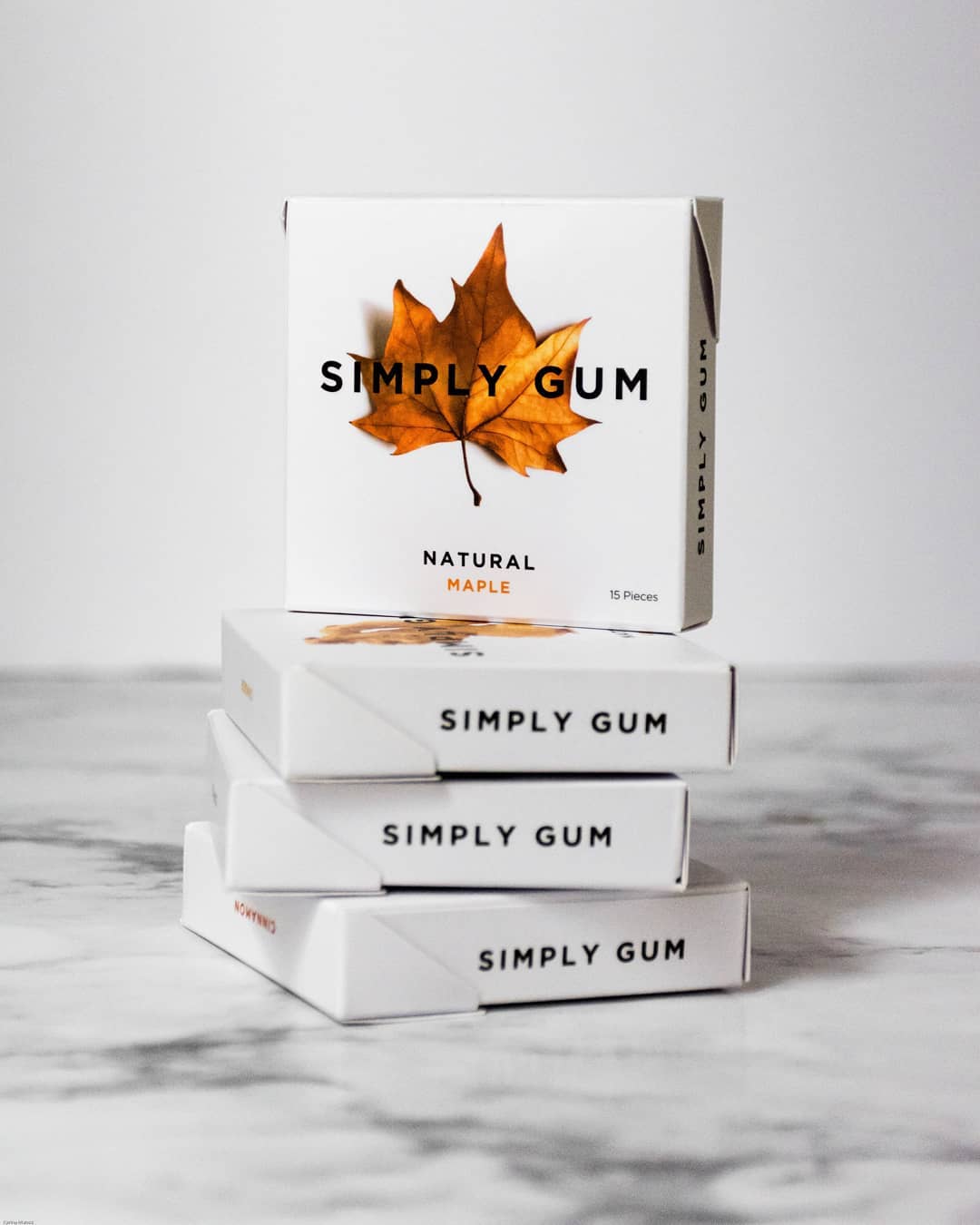 Maple Chewing Gum - Natural + Plastic-Free | 12 Pack