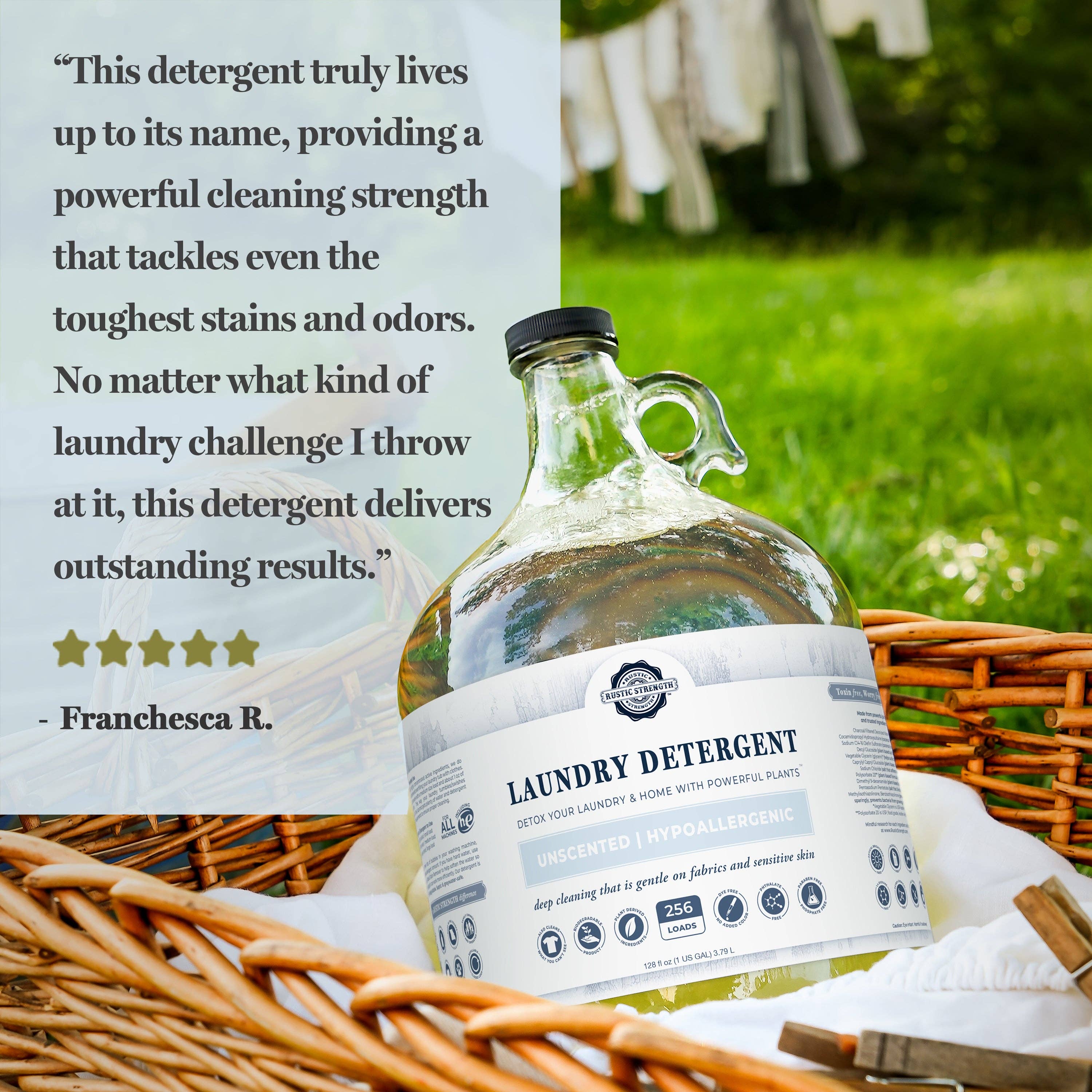 Laundry Detergent | 24 oz Glass Bottle: Fresh Linen