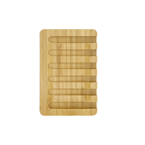 Bamboo Soap Holder with Llama Logo -